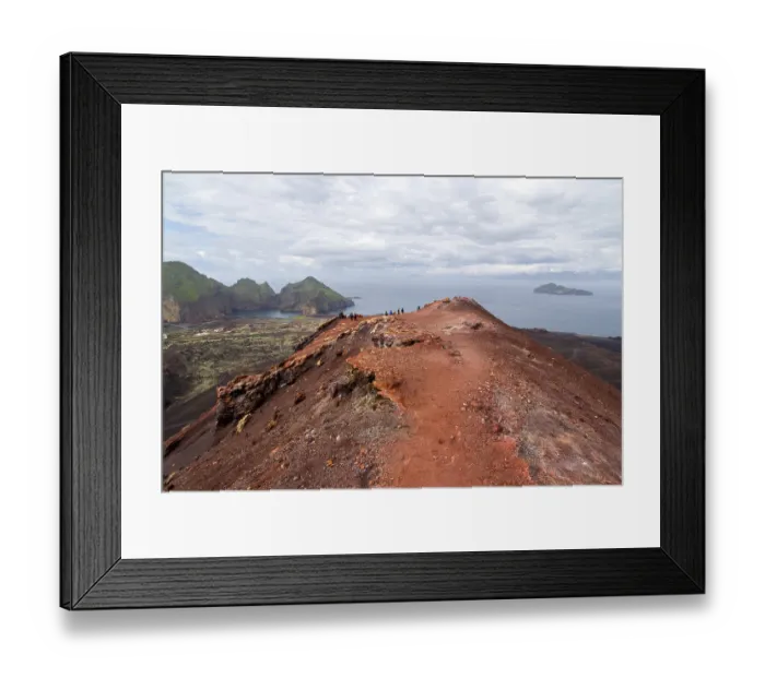 Framed Print : View from the Eldfell volcano on the Westman Islands Framed Print : View from the Eldfell volcano on the Westman Islands