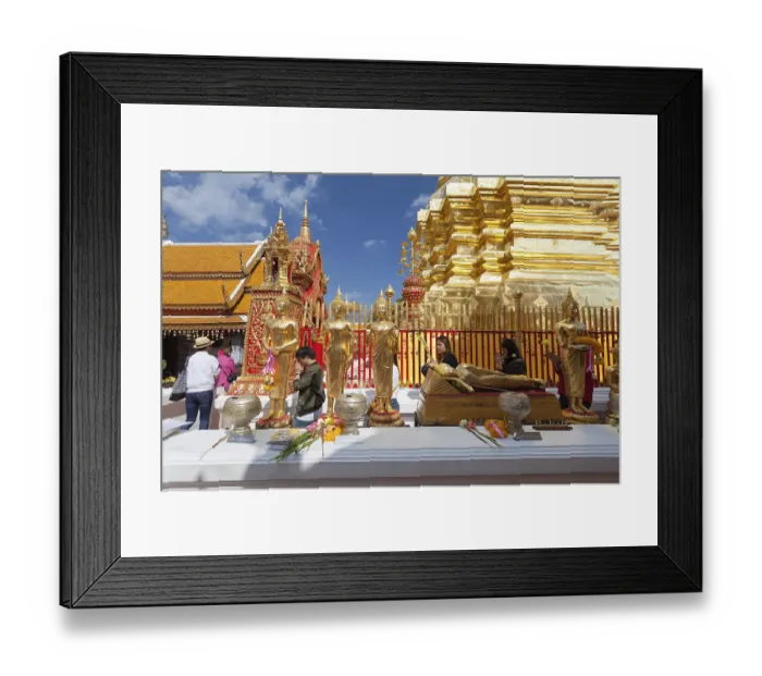 Framed Print : Wat Phra That Doi Suthep temple Framed Print : Wat Phra That Doi Suthep temple