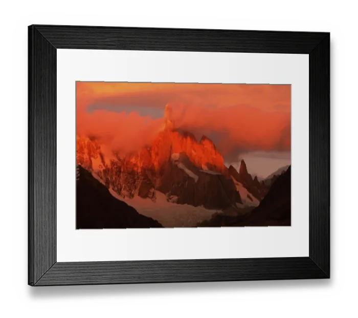 Framed Print : Cerro Torre at dawn, Glaciares National Park