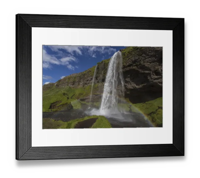 Framed Print : Seljalandsfoss Waterfall, Iceland, Europe