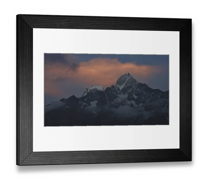 Framed Print : Sunset in Namche Bazar, Everest National Park