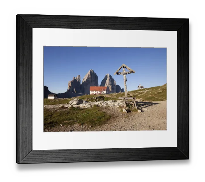 Framed Print : Tre Cime at sunrise, Italian Dolomites