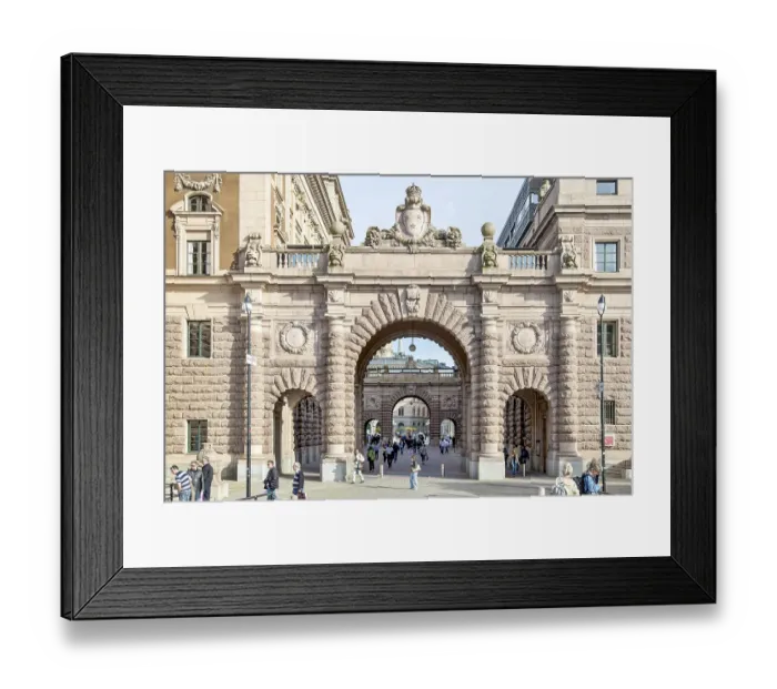 Framed Print : Archway, Swedish Parliament House