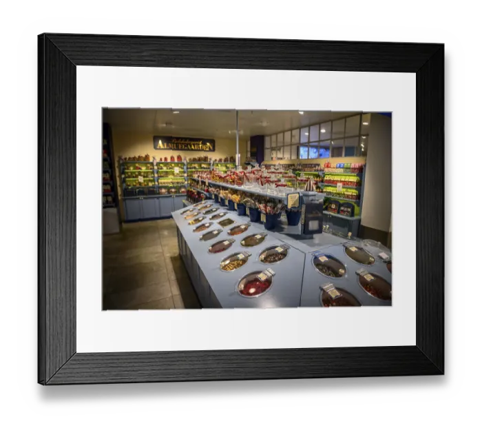 Framed Print : Typical Danish sweets at Magasin Du Nord