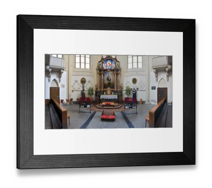 Framed Print : Side altar in the Minoritenkirche Church