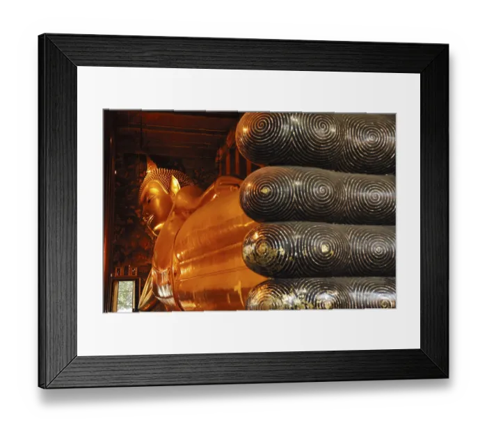 Framed Print : Statue of the Reclining Buddha