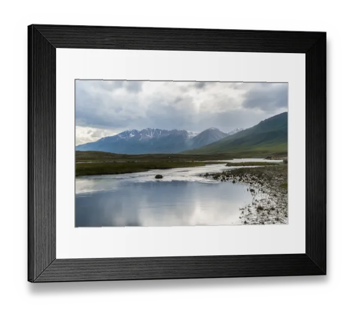 Framed Print : Sunbeams over the Naryn Gorge, River