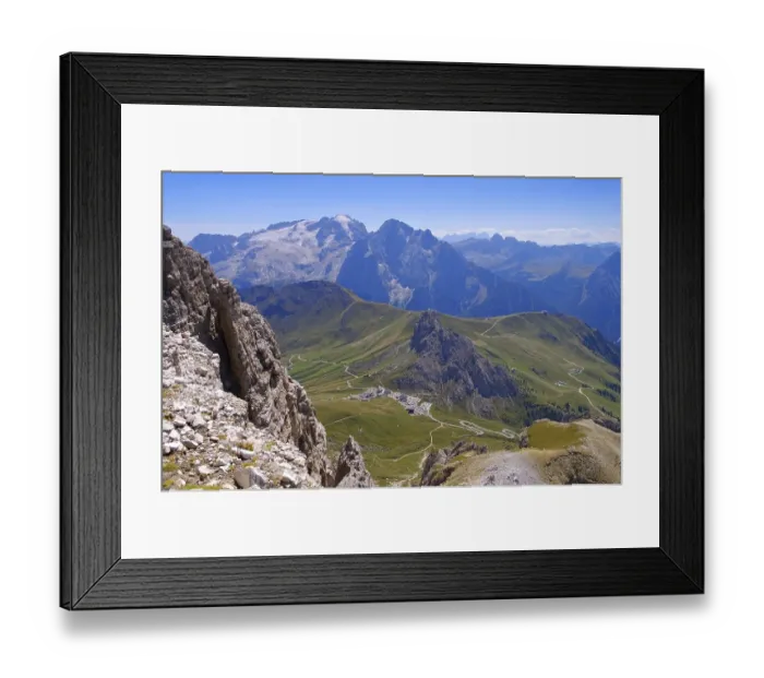 Framed Print : Marmolata in the Italian Dolomites