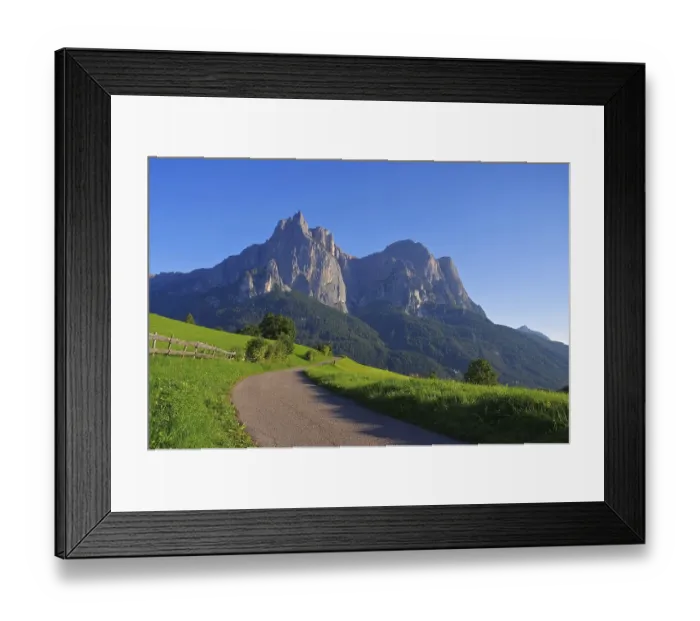 Framed Print : The Schlern mountain in South Tyrol