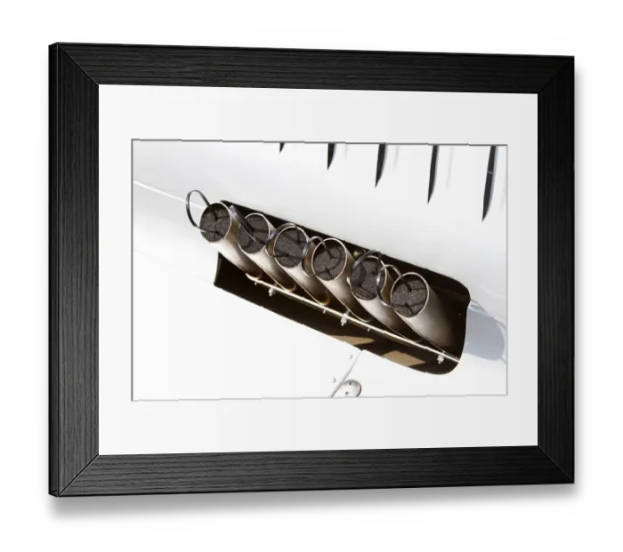Framed Print : Cylinders, Auto Union D-Type Grand Prix Racing Car