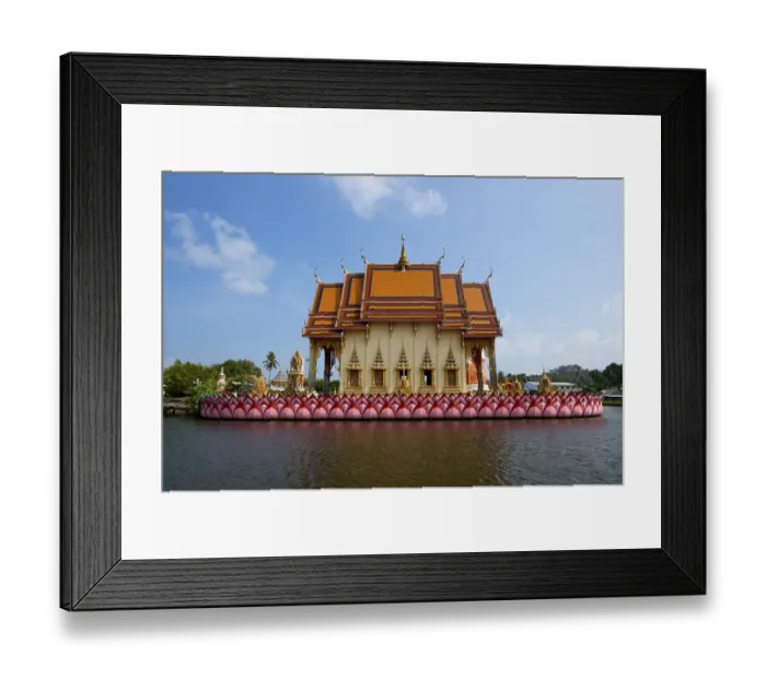 Framed Print : Temple in Bo Phut, Ko Samui island, Thailand, Asia