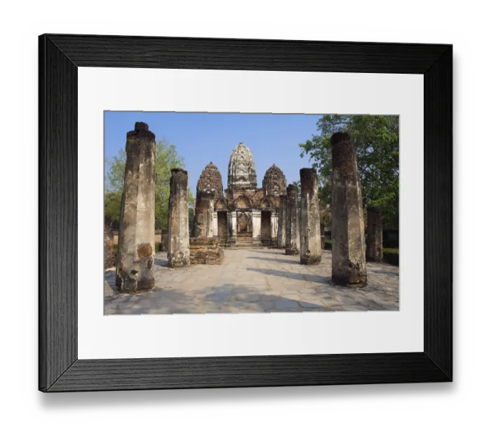 Framed Print : Wat Si Sawai, temple, Sukhothai, Thailand, Asia
