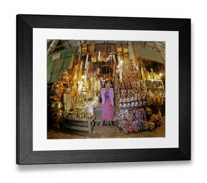 Framed Print : Souvenir shop at Shwedagon Pagoda Framed Print : Souvenir shop at Shwedagon Pagoda
