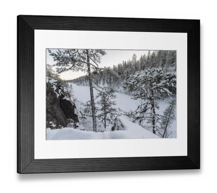 Framed Print : Winter landscape, Gaellivare, Norrbotten Framed Print : Winter landscape, Gaellivare, Norrbotten
