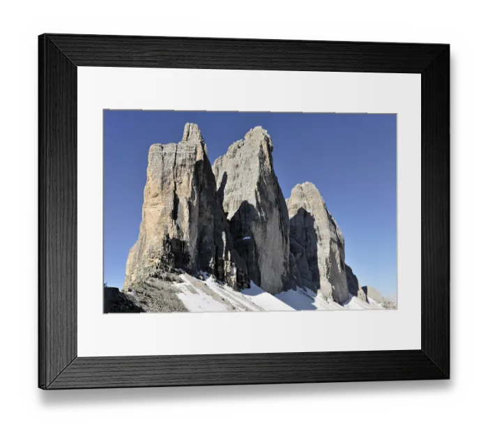 Framed Print : Three Peaks in Alta Pusteria, Sesto