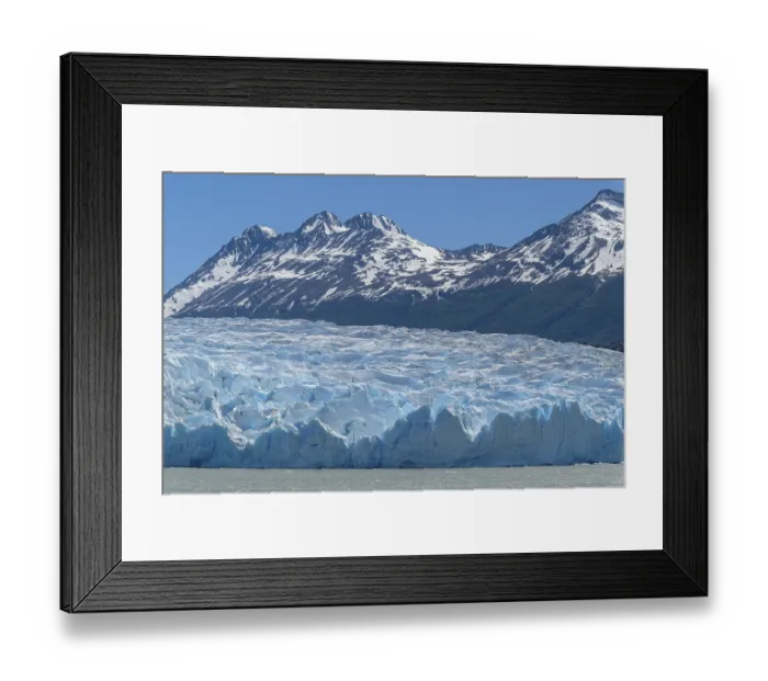 Framed Print : Glacier, Lago Grey, mountain range of the Andes
