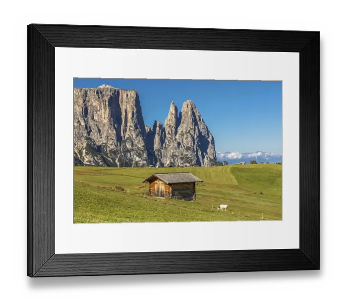 Framed Print : On the Seiser Alm, Alpe di Siusi
