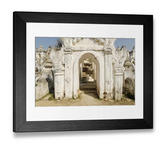 Framed Print : Hsinbyume Pagoda, symbol of Mount Meru Framed Print : Hsinbyume Pagoda, symbol of Mount Meru