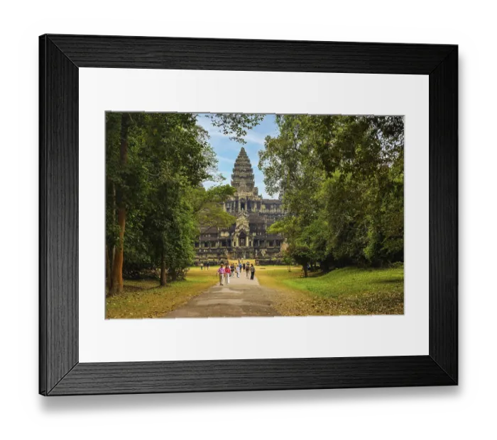 Framed Print : Angkor Wat seen from the East gate entrance Framed Print : Angkor Wat seen from the East gate entrance