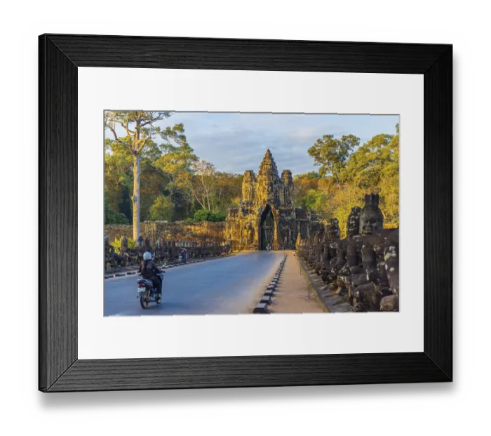 Framed Print : Bridge and South Gate of Angkor Thom Framed Print : Bridge and South Gate of Angkor Thom