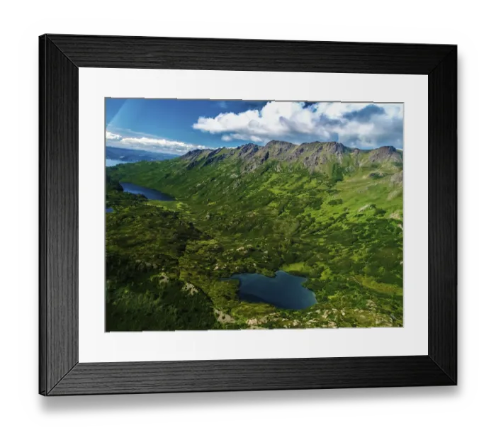 Framed Print : Landscape, Lake, Mountains, Alaska Framed Print : Landscape, Lake, Mountains, Alaska