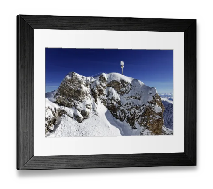 Framed Print : Winter in Bavaria, Zugspitze