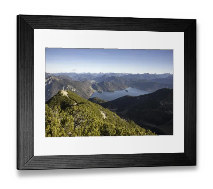 Framed Print : View from the Herzogstand in autumn
