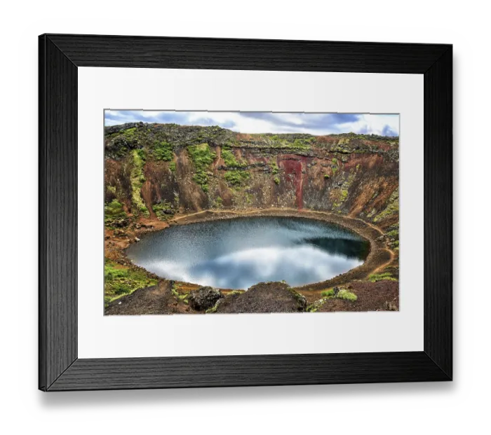 Framed Print : Volcanic crater, crater lake Kerio Framed Print : Volcanic crater, crater lake Kerio