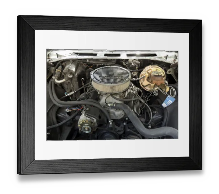 Framed Print : Engine by Edelbrock, Classic Days Berlin