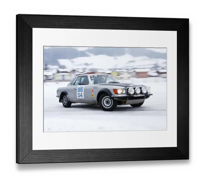 Framed Print : Mercedes 500 SLC Rally, built in 1980
