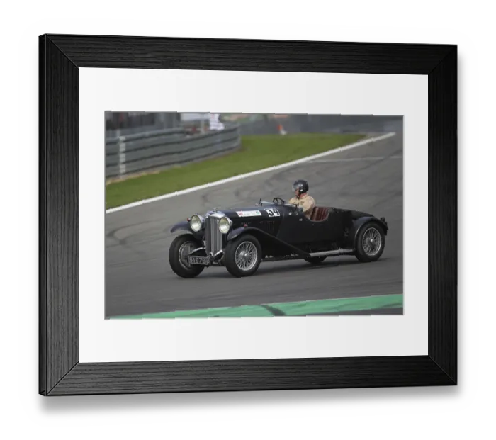 Framed Print : Race of the pre-war cars, Jan Apel in the Lagonda LG 45 from 1936