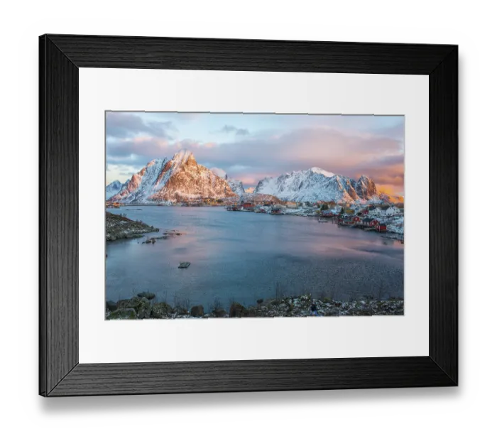 Framed Print : Fishing village in the morning light Framed Print : Fishing village in the morning light