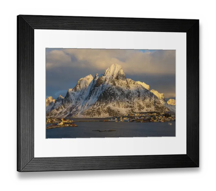 Framed Print : Fishing village in the morning light