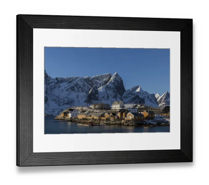 Framed Print : Hamnoy, Lofoten Islands, Nordland, Norway, Europe