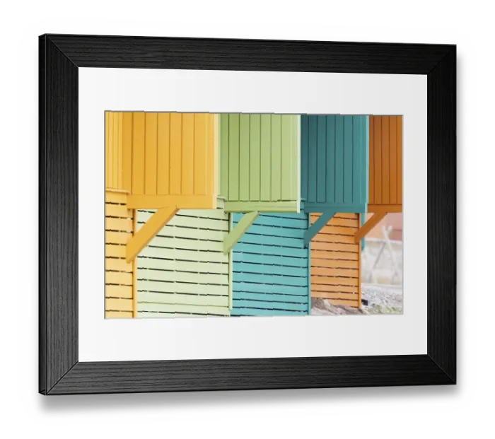 Framed Print : Colourful houses, Longyearbyen
