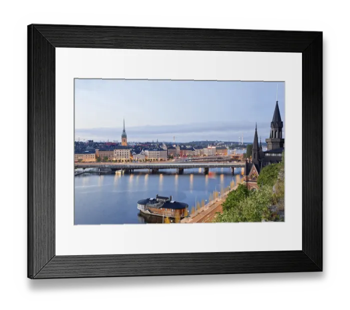 Framed Print : View of the historic centre, Gamla Stan Framed Print : View of the historic centre, Gamla Stan