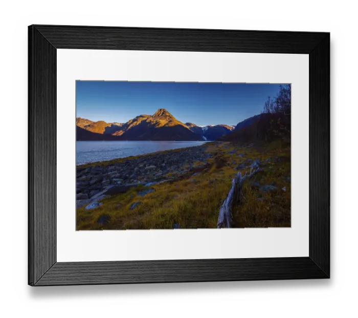 Framed Print : Dawn over the Oksfjordjokelen, Finnmark Framed Print : Dawn over the Oksfjordjokelen, Finnmark