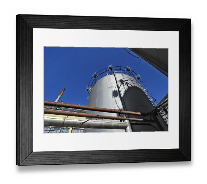 Framed Print : Tanks, old Deutsche Bahn or German Rail building Framed Print : Tanks, old Deutsche Bahn or German Rail building