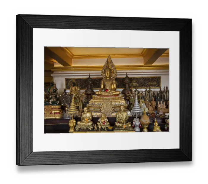 Framed Print : Temple Golden Mountain, Bangkok, Thailand, Asia