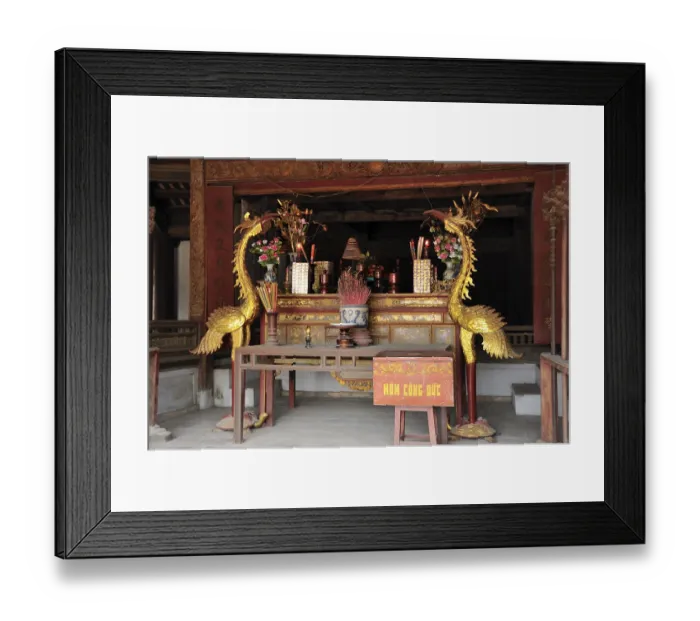 Framed Print : Altar in the temple of Mong Phu Framed Print : Altar in the temple of Mong Phu