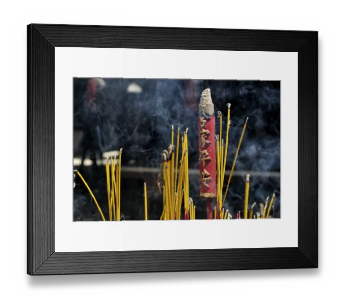 Framed Print : Incense, Vietnam, Southeast Asia, Asia