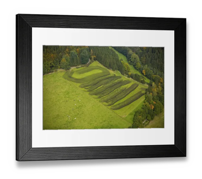 Framed Print : Fertilised field, Birmecke manure field