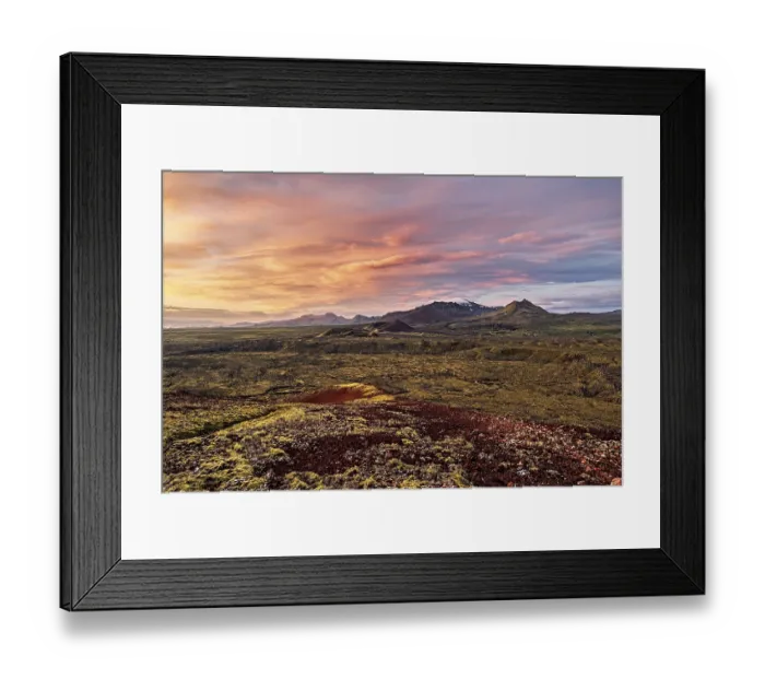 Framed Print : Grundarfjordur mountains in Snaefellsnes peninsula at sunrise