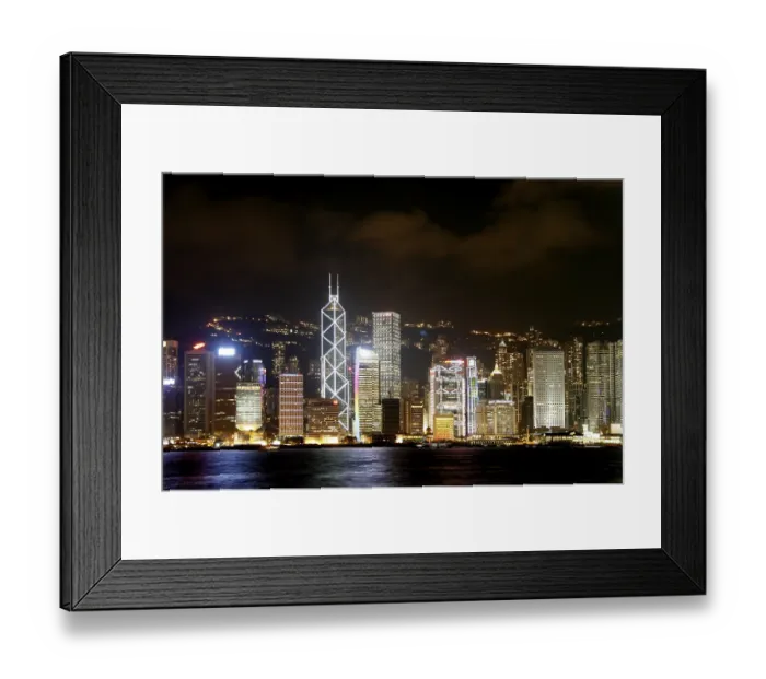 Framed Print : View from Kowloon, Tsim Sha Tsui shore