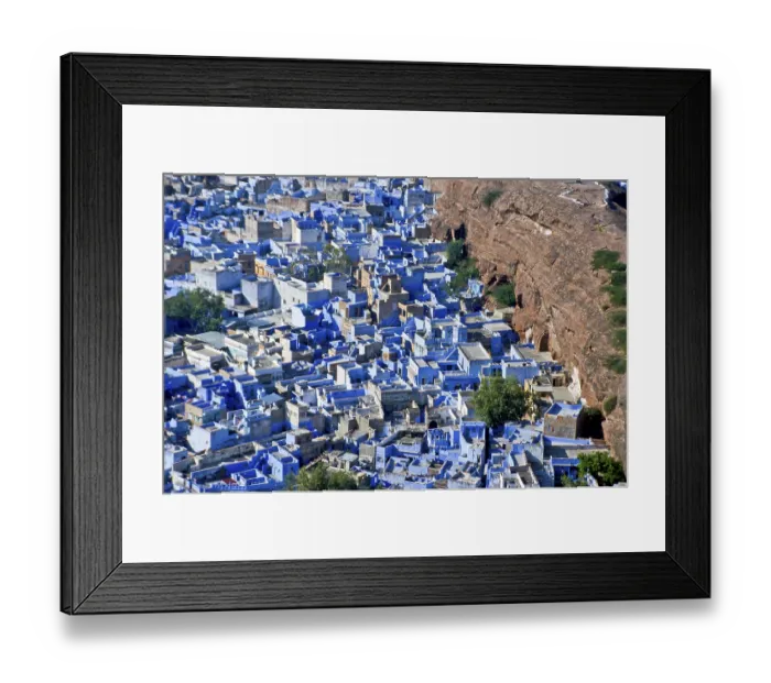 Framed Print : Houses of the 'Blue City' of Jodhpur Framed Print : Houses of the 'Blue City' of Jodhpur