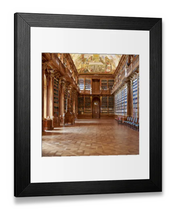 Framed Print : Prague Czech Republic. The old library at Strahov monastery Framed Print : Prague Czech Republic. The old library at Strahov monastery
