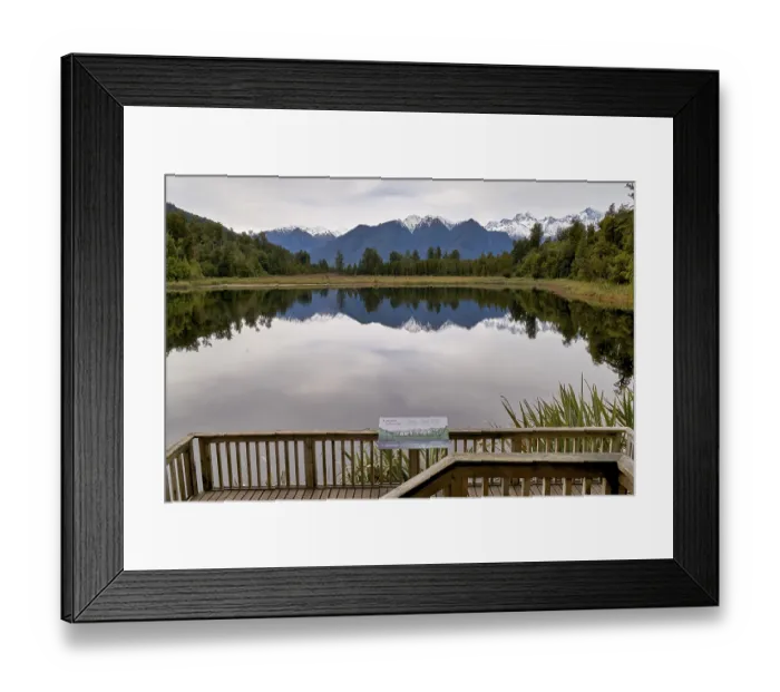 Framed Print : The rainforest at Lake Matheson