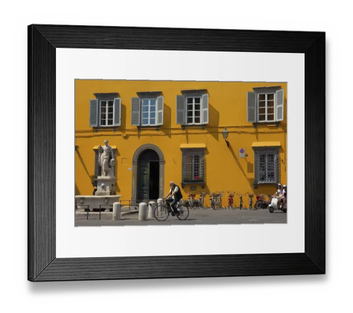 Framed Print : Lucca, Salvatore Square, Piazza del Salvatore