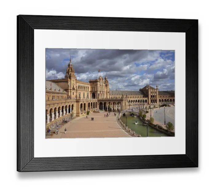 Framed Print : Plaza de Espana (Spain's Square) in Seville Framed Print : Plaza de Espana (Spain's Square) in Seville