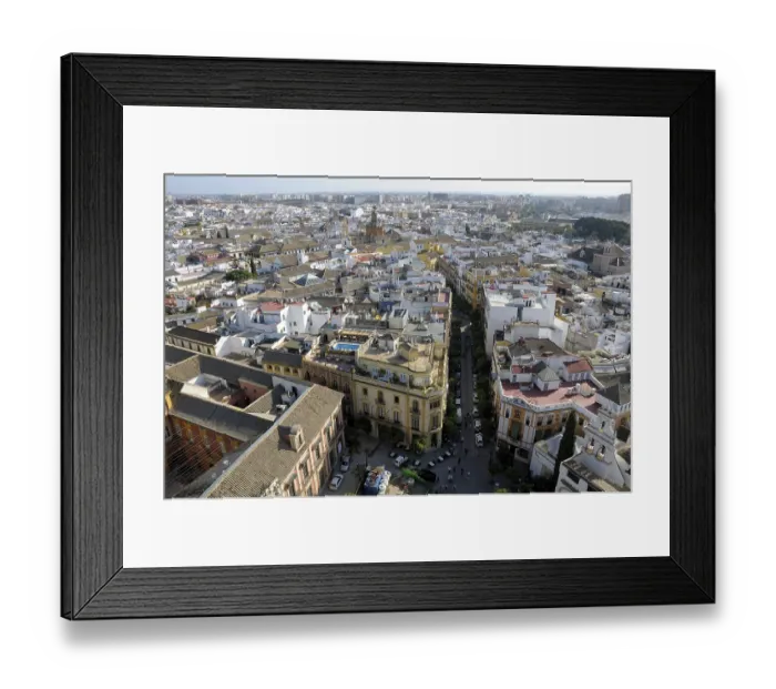 Framed Print : View of Seville, Andalusia, Spain, Europe Framed Print : View of Seville, Andalusia, Spain, Europe